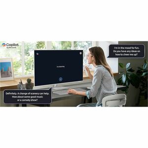 Moniteur LED intelligent Samsung S43FM703UU 43"" Classe 4K UHD - 16:9 - Blanc - 109,2 cm (43"") Viewable - LED Rétroéclair