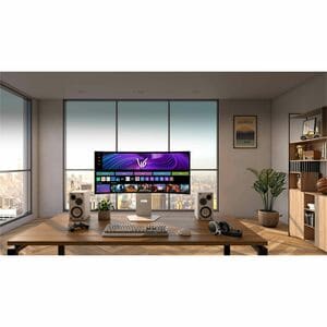 LG UltraGear 34GX90SA-W 34 Zoll Class UW-QHD Gekrümmter Bildschirm Gaming-OLED-Monitor - 21:9 Format - 86,4 cm (34 Zoll) V