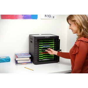 Kensington Charge & Sync Cabinet - Up to 25.4 cm (10") Screen Support - 42.9 cm Height x 39.9 cm Width x 35.1 cm Depth - B