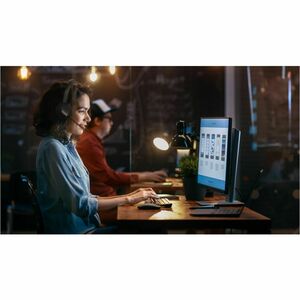 Yealink BH70 Wireless Over-the-head Mono Headset - Black - Microsoft Teams Certification - Monaural - 5000 cm - Bluetooth 