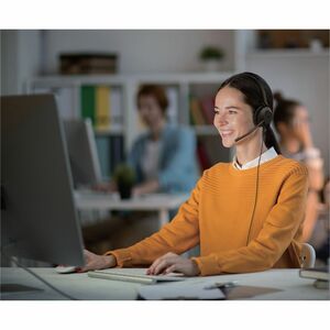 Yealink UH35 Dual USB-C/A Wired Over-the-head Stereo Headset - Black - Microsoft Teams Certification - Binaural - Supra-au
