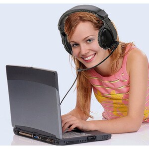 Adesso Xtream H5U Wired Over-the-head Stereo Gaming Headset - Binaural - Circumaural - 32 Ohm - 20 Hz to 20 kHz - 180 cm C