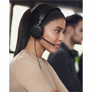 Jabra Evolve2 40 SE Wired On-ear Stereo Headset - Microsoft Teams Certification - Binaural - USB Type A, USB Type C