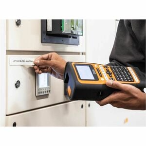 P-touch EDGE Handheld industrial label printer with dual auto-cutter, Bluetooth and USB-C connectivity (up to 24mm labels)