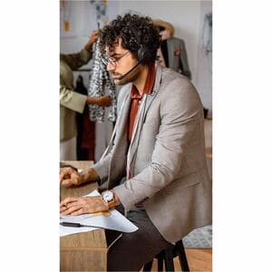 Jabra Evolve 10 Com fios Headset, Na orelha Estéreo Fone de ouvido - Preto - Binaural - Supra-aural - 20 Hz para 20 kHz - 