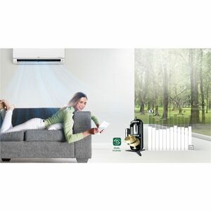 Aire acondicionado de pared LG DUALCOOL VM242H9 con Motor inversor digital - Blanco, Negro - Refrigerador, Calentador - 24