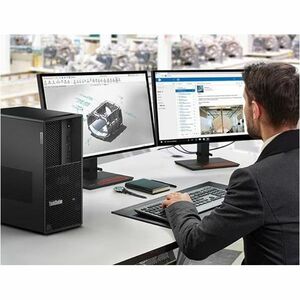 ThinkStation P3 Tower i7-13700K 32GB 2x16GB 1TB SSD + 1TB SATA HDD No Optical Drive NVIDIA RTXA2000-16GB Win11 Warranty 3-