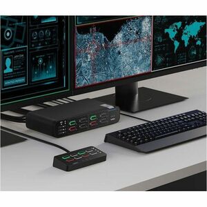 Belkin MultiClave Secure KVM Remote Control 4-Port - For Secure KVM