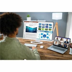 EIZO FlexScan EV2720S-WT 27" Class WQHD LED Monitor - 16:9 - White - 68.6 cm (27") Viewable - In-plane Switching (IPS) Tec