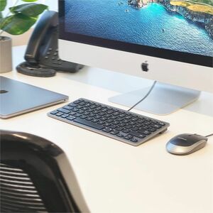 Macally USB C Mac Keyboard - Cable Connectivity - USB Type C Interface - 78 Key(s) - Mac OS - MacBook, iPad, iMac - Mac, P