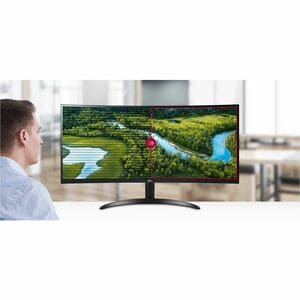 LG Ultrawide 34WQ60C-B 34" (86.4 cm) Class UW-QHD Curved Screen LCD Monitor - 21:9 - 34" (86.4 cm) Viewable - In-plane Swi