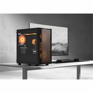 COUGAR Uniface Mini RGB CGR-55C9B-RGB Gabinete para computadora gamer - Mini ITX, Micro ATX, ATX Placa base admitida - Min