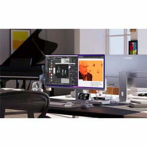 ALOGIC Edge 40in Ultrawide WQHD LCD Monitor with 90W PD Space Grey HDMI cable USB-C cable Power Adaptor