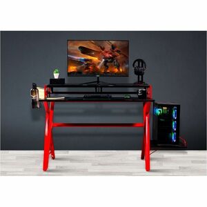 Naceb Mesa para gaming - Juegos, Consola de juegos - Negro - Acero, Fibra de carbono