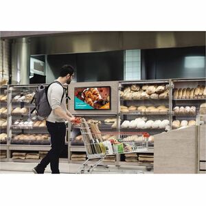 LCD Pantalla digital Signage Samsung QB24C 604.52mm Full HD - 16 Horas/7 Días Operación - Interruptor de superdimensión av
