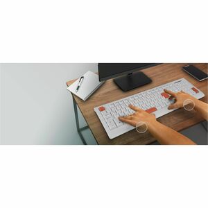 Teclado Slim Getttech, Español, Usb, Vida Útil De 8 Millones De Pulsaciones, Diseño Con Reposamanos, Indicador De Franja L