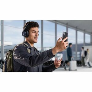 soundcore Space One Wired/Wireless Over-the-head Stereo Headset - Jet Black - Binaural - Circumaural - 1493.5 cm - Bluetoo
