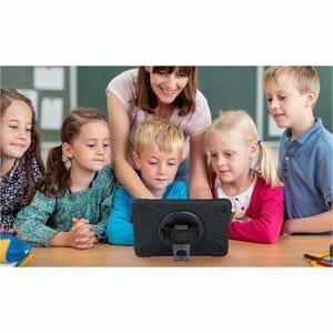 MOBILIS Robust Tasche für 27,9 cm (11 Zoll) Samsung Galaxy Tab A9+ Tablet - Schwarz - Silikon Außenmaterial - Stoßdämfpend