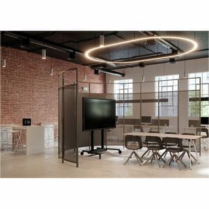 Vogel's RISE RISE 4205 Display Cart - 120 kg Load Capacity - 4 Casters - 100 mm Caster Size - Black - 109.2 cm (43") to 21