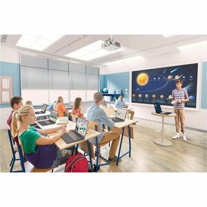 Epson EB-W55 3LCD Projector - 16:10 - Ceiling Mountable, Desktop - White - Front, Ceiling - 6000 Hour Normal Mode - 12000 