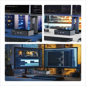 StarTech.com 2-Port DisplayPort KVM Switch, 4K 60Hz, DP 1.2, HDCP 1.4, EDID Management, 2-Port USB 3.0 Hub, TAA - Control 