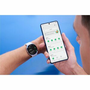 Samsung Galaxy Watch8 SM-L335F Smart Watch - 1168.40 mm Case Height - 1109.98 mm Case Width - Silver Case Color - White Ba