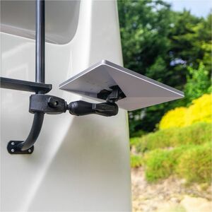 RAM Mounts Tough-Claw Mounting Adapter for Satellite Dish - 4 lb Load Capacity - Marine-grade Aluminum, High Strength Comp
