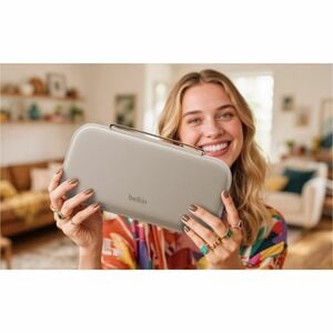 Belkin Ladebehälter Nintendo Tragbare Spielkonsole - Sand - Polyester Außenmaterial - Samt Innenmaterial - Kratzfest, Stoß