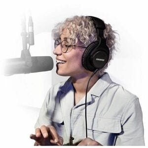 Shure SRH440A 有线 头戴式 双声道 立体声 耳机 - 黑 - 头戴护耳式 - 44 欧姆 - 10 Hz 到 22 kHz - 2.99 m 线缆 - 镀金 连接器 - 降噪 - 迷你手机（3.5毫米）