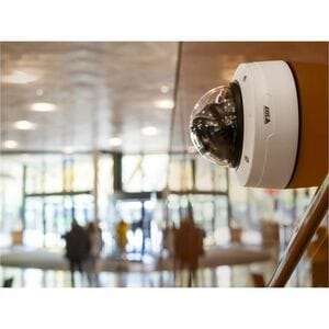 AXIS P3288-LV 8 Megapixel Indoor/Outdoor 4K Network Camera - Colour - Dome - White - TAA Compliant - Infrared Night Vision