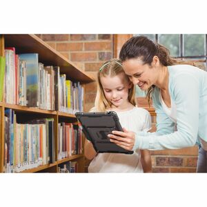 Shield Extreme-X para iPad 9 (7/8) de 10,2" con portastylus (negro)