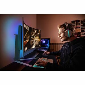 Philips Evnia 49M2C8900L 48.9in 144Hz Curved QD-OLED Gaming Monitor AmbiGlow 5120x1440 32:9 0.03ms GTG 1.5m:1 Contrast 250