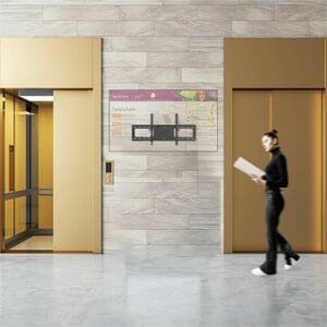 CTA Digital Wall Mount for Flat Panel Display, Curved Screen Display, TV, Digital Signage Display - 43" to 90" Screen Supp