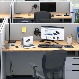 Rack Solutions Mounting Bracket for Docking Station - Black - Horizontal/Vertical - TAA Compliant - Steel - 1