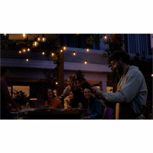 Philips Hue Festavia Globe Outdoor String Lights 45 ft - 16 Bulb - Shatter Proof, Durable, Water Proof, Weather Proof, Col