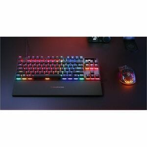 TECLADO STEELSERIES APEX PRO TKL GEN 3 - US PRETO COM FIO