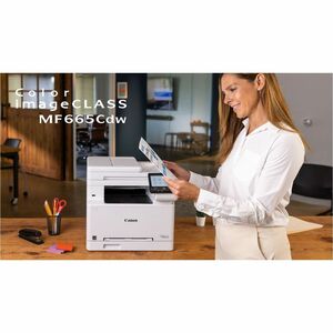Canon imageCLASS MF665Cdw Wired & Wireless Laser Multifunction Printer - Color - Black, White - Copier/Fax/Printer/Scanner