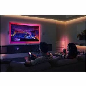 Philips Hue OmniGlow Strip Light 10ft - 0.4" Height x 0.7" Width - 40 W LED Bulb - Voice Control, Color Changing Mode, Zig