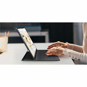 Samsung Book Cover Keyboard/Cover Case (Book Fold) Samsung Galaxy Tab S11 Ultra Tablet - Black - 326.9 mm Height x 210.6 m