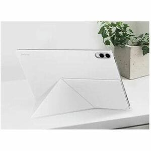Samsung Book Cover Carrying Case (Book Fold) Samsung Galaxy Tab S11 Ultra Tablet - White - Scratch Resistant - Polyurethan