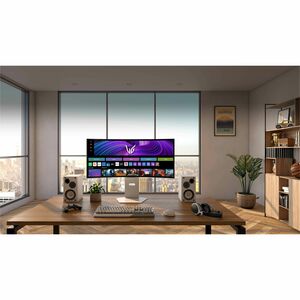 Monitor de juego OLED LG UltraGear 34GX90SA-W 34" Class UW-QHD Pantalla curva - 21:9 - 86.4cm (34") Viewable - OLED - 3440