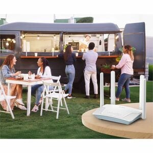 D-Link G403C Wi-Fi 4 IEEE 802.11b/g/n 1 SIM Ethernet Modem/Wireless Router - 4G - GSM 900, GSM 1800 - WCDMA, LTE, HSPA+ - 