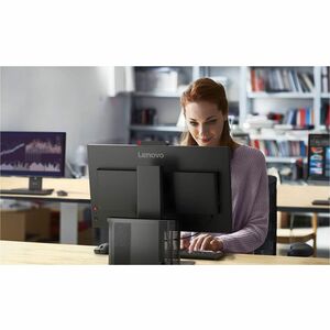 Lenovo ThinkVision T24-4v 24 Zoll Klasse Webcam Full HD LED-Monitor - 16:9 Format - Schwarz - 60,5 cm (23,8 Zoll) Viewable