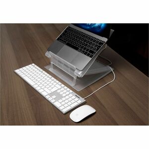 Hamlet Tastiera USB Multimediale per Mac, Doppia connessione USB-A + USB-C. Design in alluminio con tasti a basso profilo.