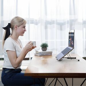 j5create Height Adjustable Notebook Stand - Up to 40.6 cm (16") Screen Support - 9.98 kg Load Capacity - 27.4 cm Height x 