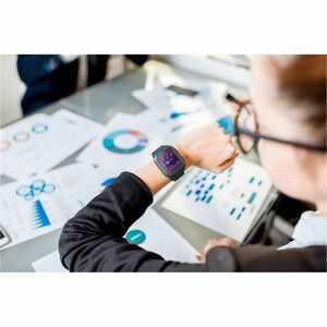 myFirst Fone S3+ Smart Watch - Square - Children - Temperature Sensor, Heart Rate Monitor - Camera, Text Messaging, Music 