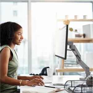 Ergotron Tischhalterung für Monitor, LCD-Display - Dunkelgrau - Höhenverstellbar - 1 Unterstützte(r) Display(s)Bildschirmg