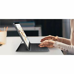Samsung Keyboard/Cover Case (Book Fold) Galaxy Tab S11 Tablet - Black - Metal Body