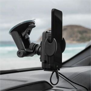 Strike Wired Cradle for Smartphone - 2 Slot - Charging Capability - Wi-Fi - USB, Lightning - 2 x USB - Windscreen Mount