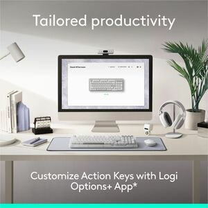 Logitech Alto Keys K98M Wireless Mechanical Keyboard, Customizable Keyboard with Vibration Absorbing Gasket, Backlit Keys,